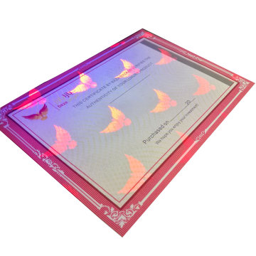 Security Watermark Certificate Paper with Invisible UV Printing